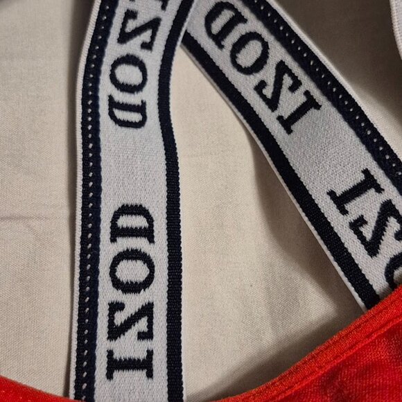 Red IZOD Women's Red Sports Bra size M - Picture 2 of 5